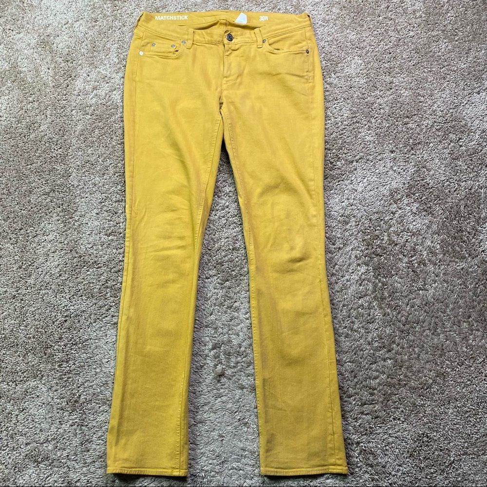 J.Crew Matchstick Yellow Goldenrod Honey Yellow Jeans 30R